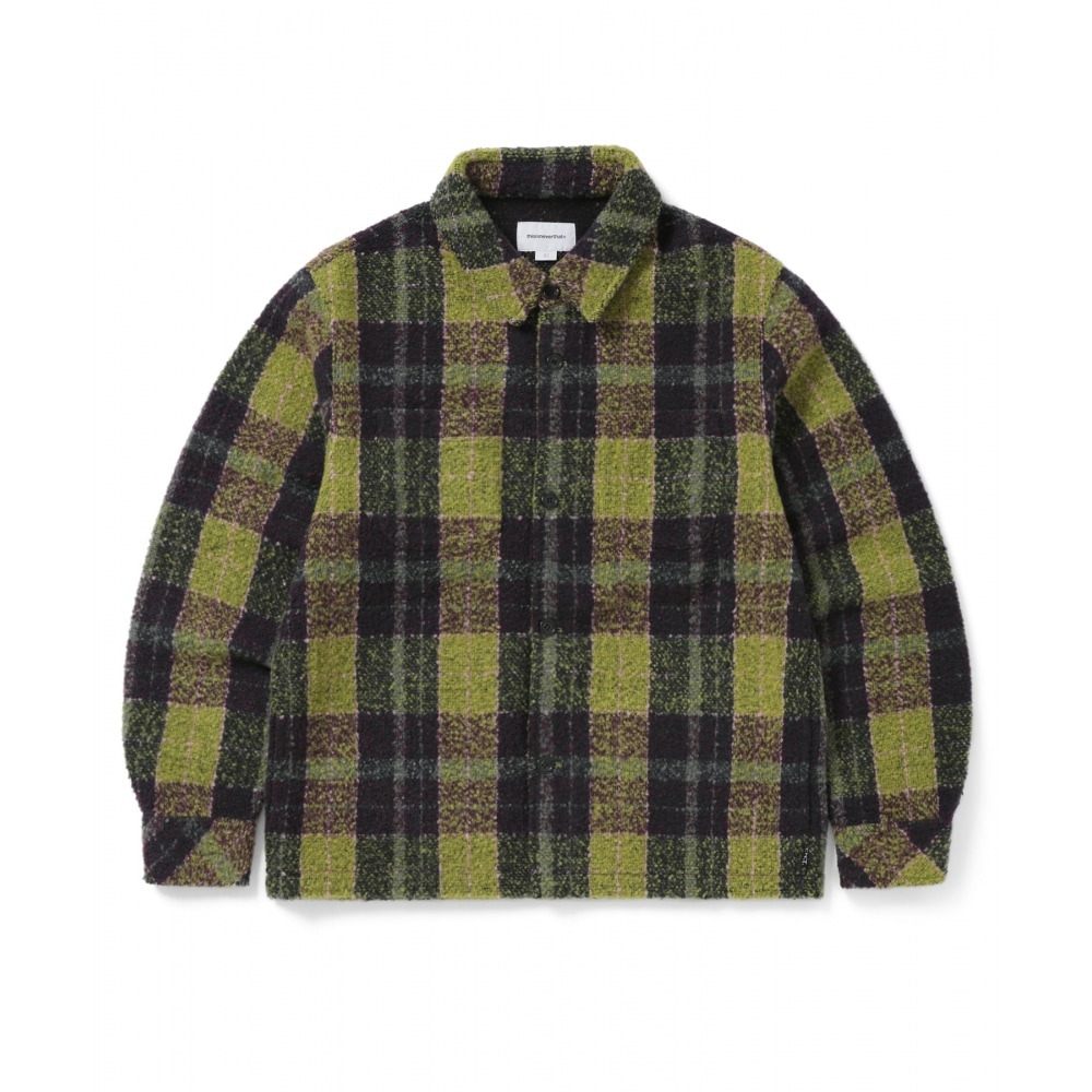 THISISSNEVERTHAT ブークレチェックシャツ オリーブ
