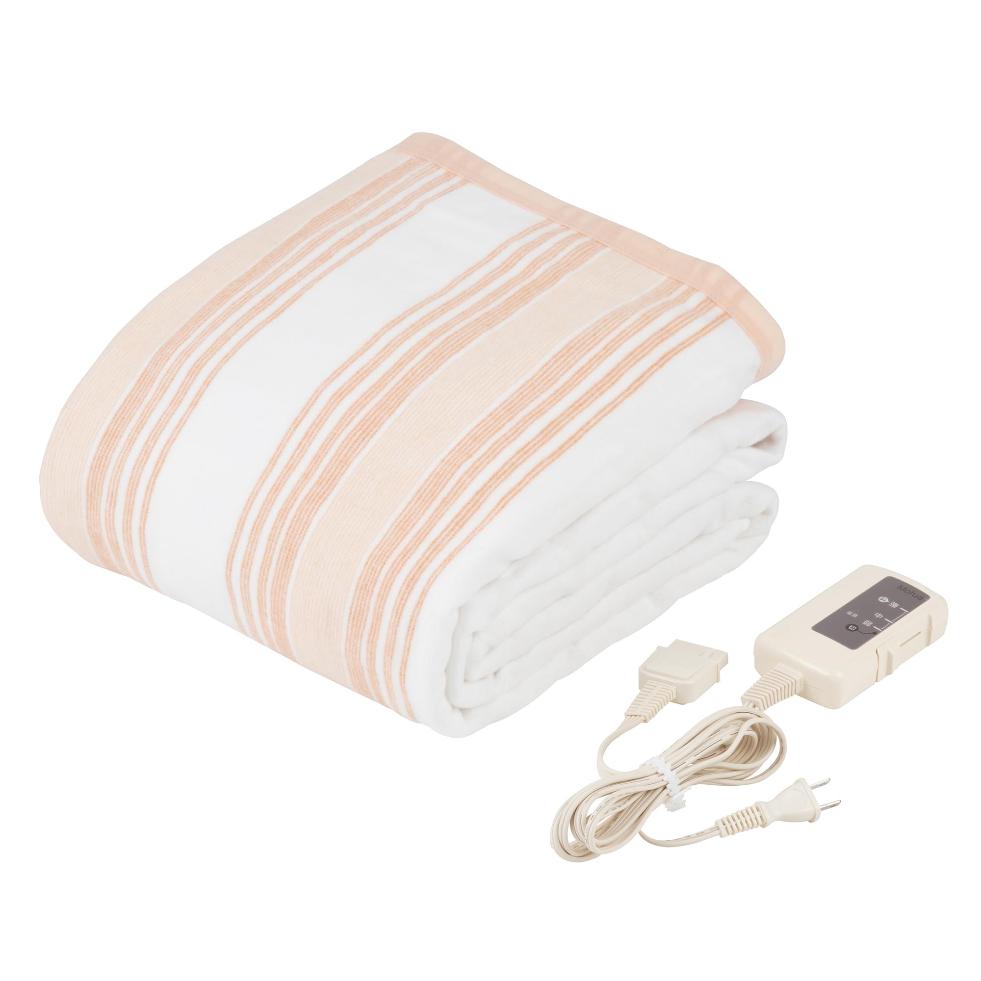 Mofua モフア 電気毛布 洗える 掛け敷兼用 188×130cm ダブル 温度調節無段階 ダニ退治 頭寒足熱配線 足元 MFK551H-D