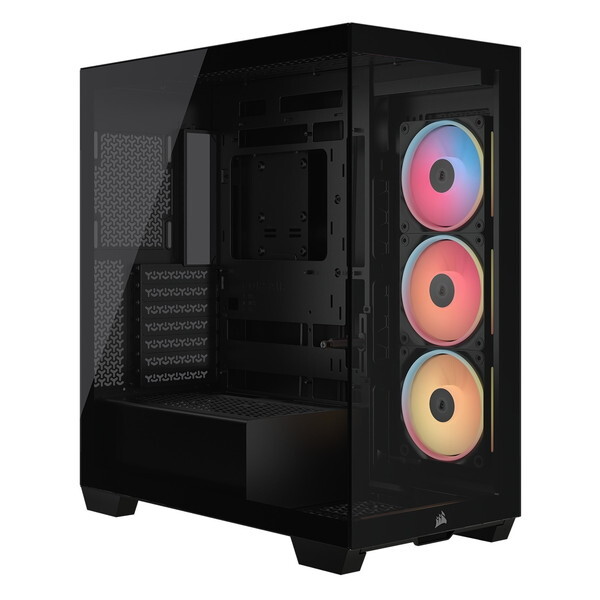 CC-9011324-WW ブラック 3500X LX-R RGB iCUE LINK Mid-Tower ミドルタワー型PCケース メーカー直送