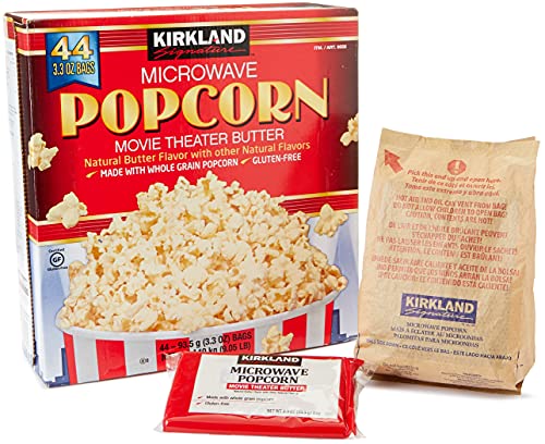 KIRKLAND シグネチャー バター 電子レンジ用ポップコーン 44袋