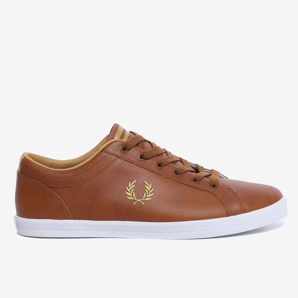 FRED PERRY_男性レザー スニーカーベースライン レザー SFPM2314330-C55