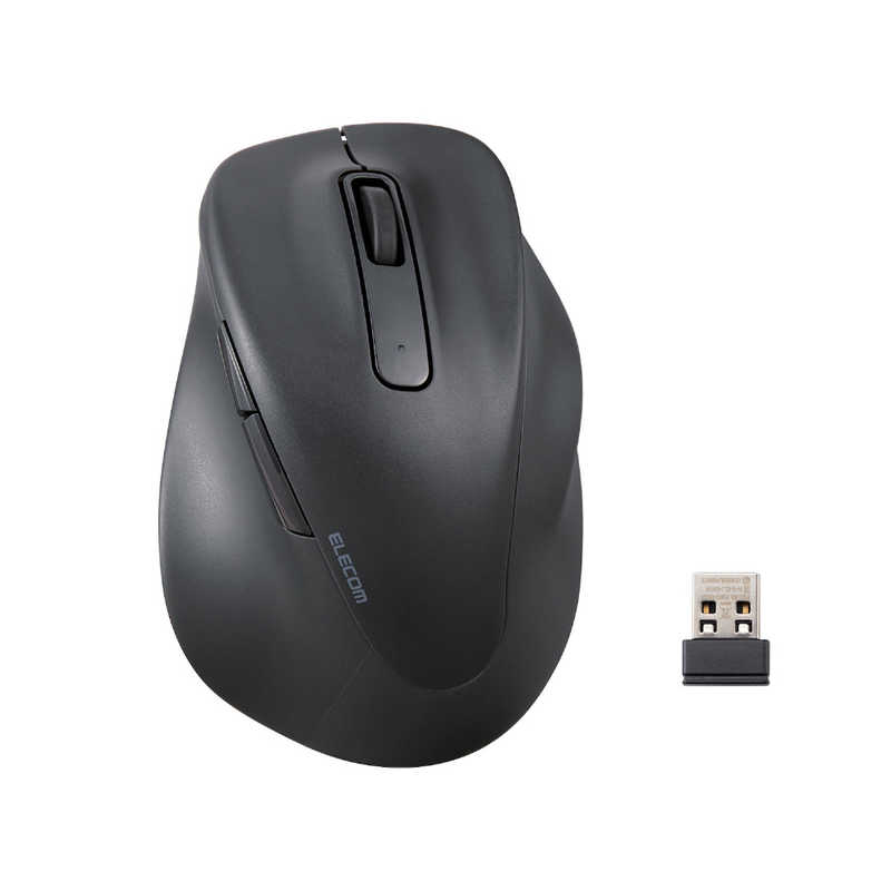 エレコム　ELECOM　ワイヤレスマウス 無線 2.4GHz 静音 抗菌 5ボタン Mサイズ Windows Mac ChromeOS対応 医師監修 EX-G ブラック　M-XGM30DBSKCBK 4,826円