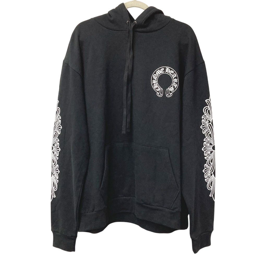 パーカー SWTSHRT HD PLVR フレア ロゴ ホースシュー トレーナー スウェット 長袖 アパレル フーディー フード コットン ブラック