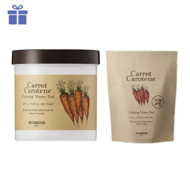 キャロット カロチン カーミング ウォーターパッド 60枚 + リフィル 60枚 セット