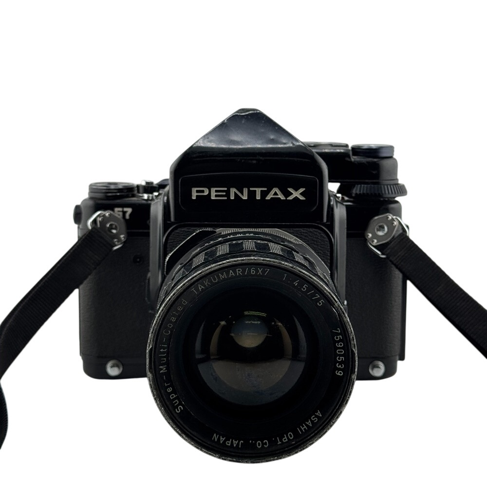 SUPER-TAKUMAR/6×7 1:4.5 75mm 一眼レフ GP カメラ ブラック ユニセックス