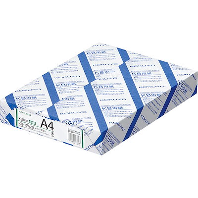 他サイト： コクヨ コピー用紙 A4 紙厚0.09mm 500枚 PPC用紙 共用紙 KB-KW39の商品画像