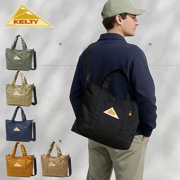 日本正規品 バッグ メンズ レディース 横 軽い 軽量 かわいい 撥水 ブランド カジュアル 斜め掛け 2WAY 15L A4 NYLON TOTE 2 S 32592344