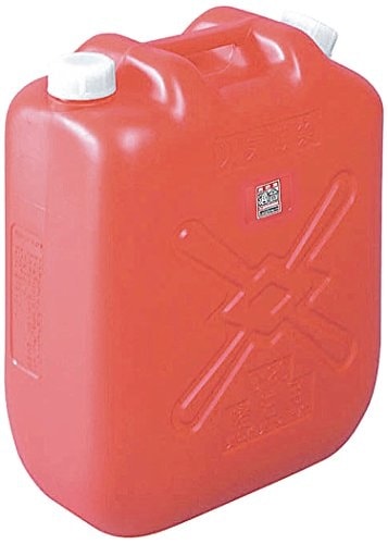 北陸土井 灯油缶スリム20L/適合マーク付 レッド【まとめ買い40缶セット】