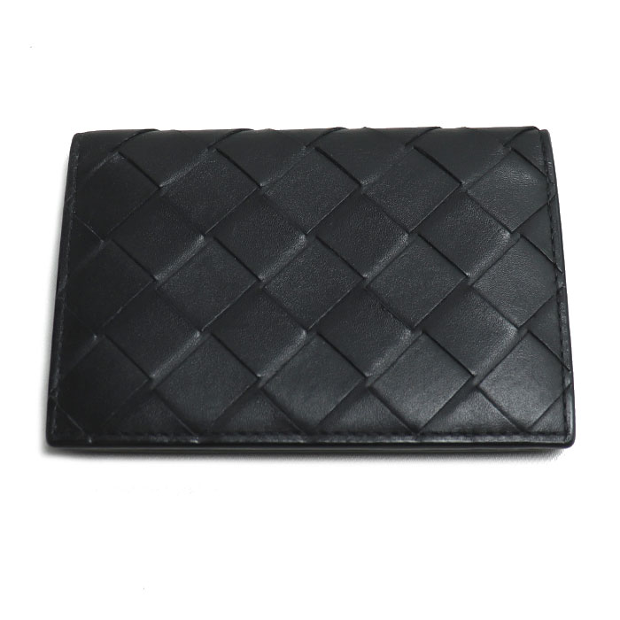 BOTTEGAVENETA ボッテガヴェネタ イントレチャート カードケース ブラック グリーン 749417VCPQ 61027 メンズ 中古