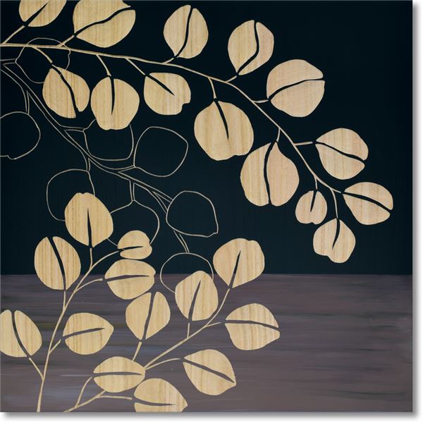 ユーパワー ウッドスカルプチャーアート 60x60cm 「ユーカリ」BK+NP 14,815円