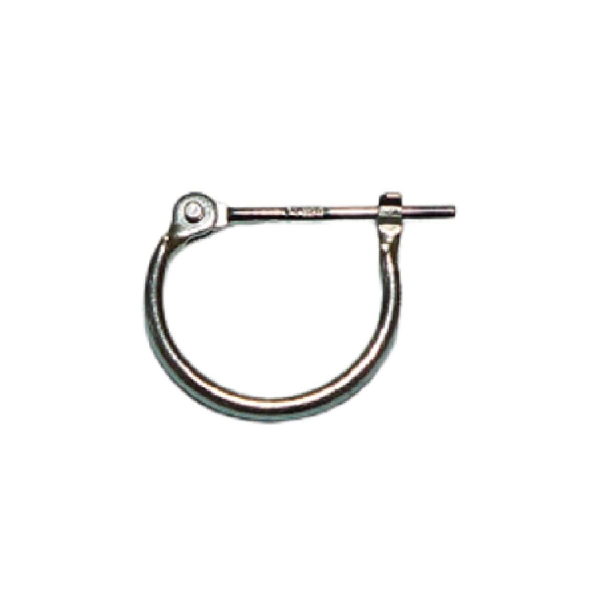 プラチナ Pt900 リングピアス 幅1mm 外径10mm 片耳 1個 レディース