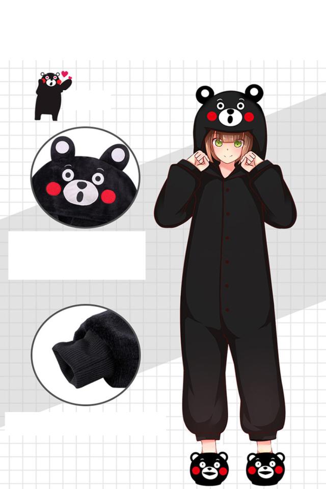 新タイプ追加 激安販売 くまモン Goods ルームウェア パジャマ 帽子付き コスプレ衣装[LRS815]
