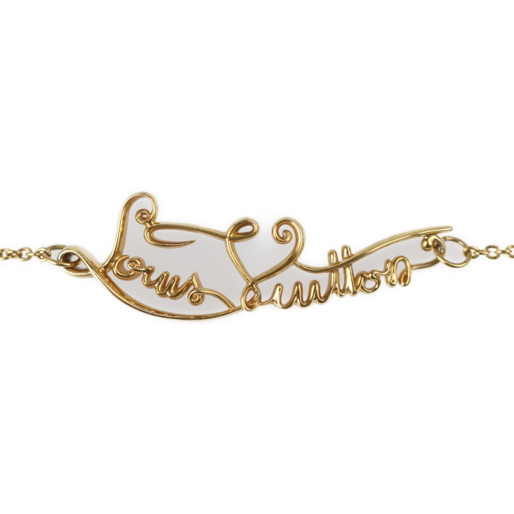 LOUIS VUITTON ルイ ヴィトン ブレスレット M69582 ブラスレ マイLV アフェア メタル ゴールド LVサークル ビトン 本物保証 中古