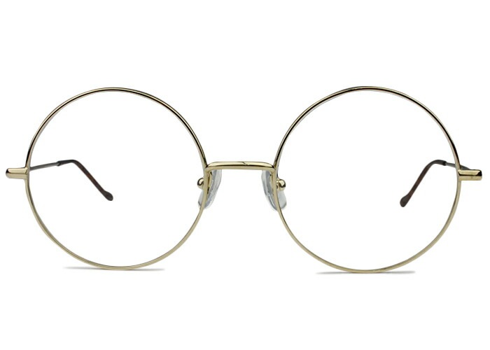 メガネ ユニオンアトランティック ua3614 c.11 ゴールド フルリム ラウンド 丸 伊達 度付き 老眼鏡 遠近両用