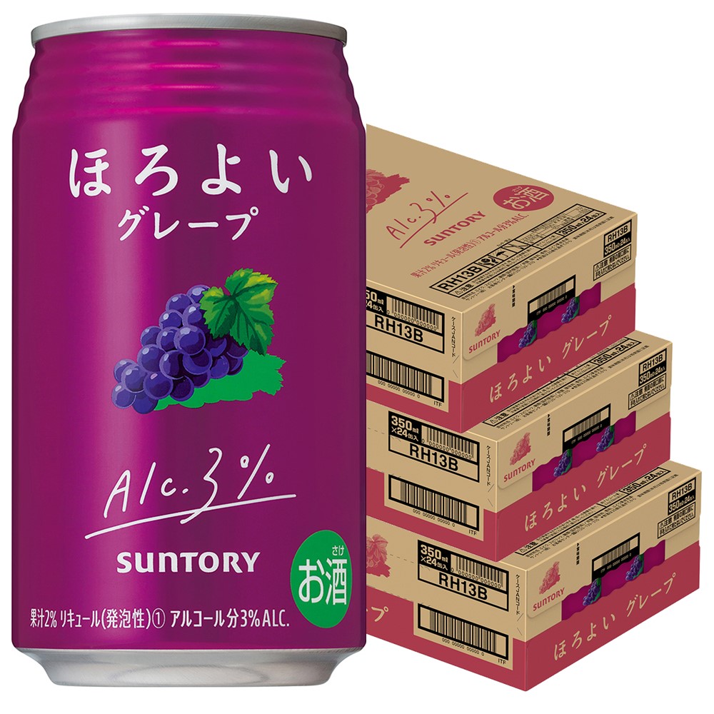 サントリー ほろよい ぶどう 350ml×3ケース/72本
