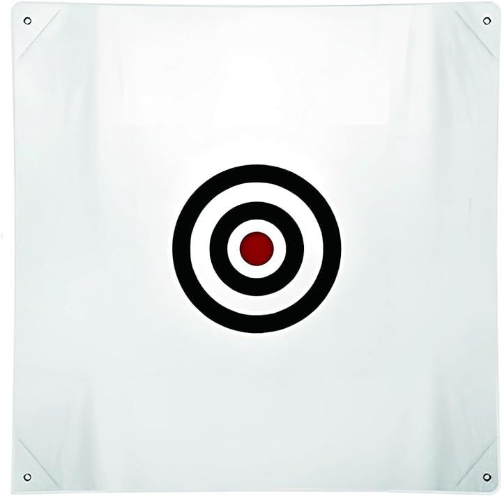 ゴルフ ターゲット 的 大型 ゴルフネット 練習用 自宅トレーニング 帆布製( ホワイト)