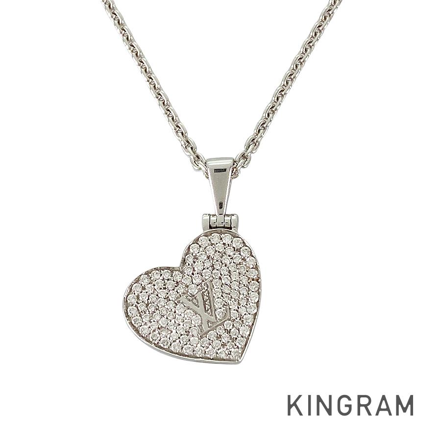 パンダンティフ クール ハート ロケット Q93010/Q92004 ネックレス ss【中古】