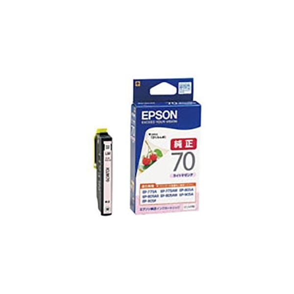 (まとめ) ( 純正品 ) EPSON エプソン インクカートリッジ (ICLM70 ライトマゼンタ ) (×5セット)