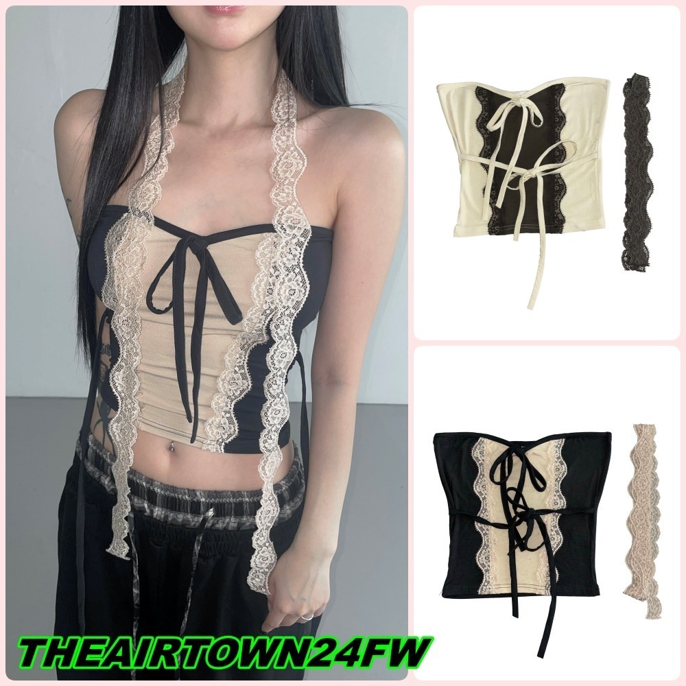 【THEAIRTOWN】birds scarf set top 2 color 5,018円