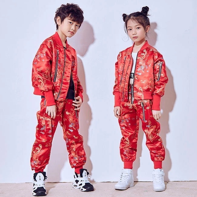 【早い者勝ちタイムセール】ダンス 衣装　ダンス衣装ヒップホップ キッズ ダンスウェア ジャケット ダンスパンツ　子供 ダンス衣装 上下セット ヒップホップ ステージ HIPHOP レッスン着 ダンス