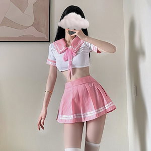 【1点ご購入 で10点プレゼントいたします】下着制服JKスーツ清純活力誘惑制服セーラースーツレディースプリーツスカート