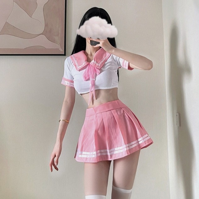 【1点ご購入 で10点プレゼントいたします】下着制服JKスーツ清純活力誘惑制服セーラースーツレディースプリーツスカート