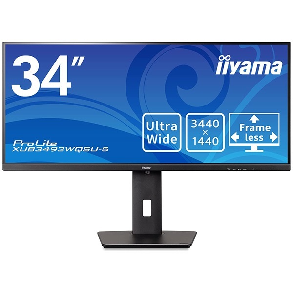 XUB3493WQSU-B5 液晶ディスプレイ 34型 / 34401440 / HDMIDisplayPort / ブラック / スピーカー:あり / IPS方式 / 昇降