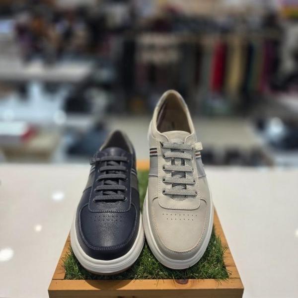 セーブゾーン04 男性コンフォートカジュアル 軽量クッション バンディング スニーカー アイボリー 3ADODN (S41935928)