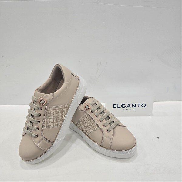 女性サイドチェックポイントスニーカー LCHSWSHP08U513 25 JE3 JJ