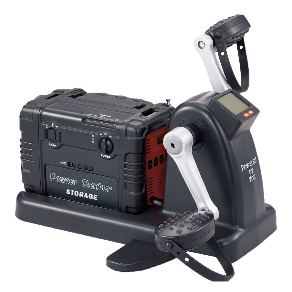 漕いで発電 まわしてチャージ充電丸 PRO LEDライト 自家発電 ペダル運動 ながら運動 ポータブル 電源 蓄電池 バッテリー 非常用 防災グッズ アウトドア テレワーク 充電 運動不足解消