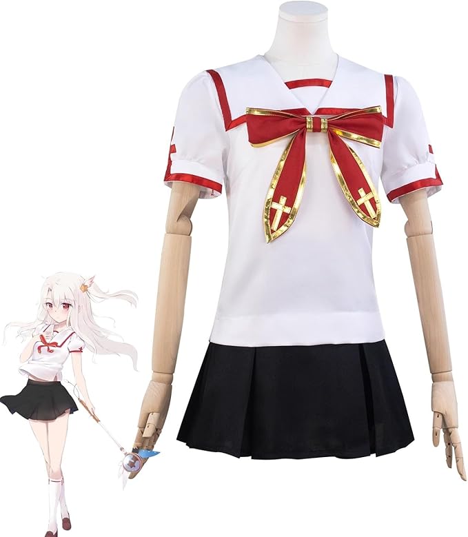 イリヤスフィール・フォン・アインツベルン 制服コスプレ衣装(ウィッグ 靴別売り)