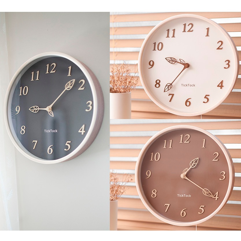 [ticktok studio] 300 milk tea Interior Wall clock 3色 韓国の人気 ホームデコ 贈り物掛時計