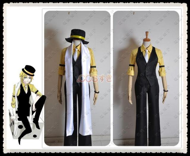 【新品開催 】VOCALOID初音ミク イカサマカジノTrickery Casino 鏡音 かがみね リン レン コスプレ衣装 COS 高品質 新品 Cosplay アニメ