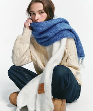 【marie claire】Mini cotton candy check muffler ★韓国人気★ marie claire】Mini cotton candy check muffler ☆韓国人気