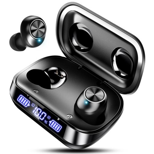 YSOBOOK BLUETOOTHイヤホン ワイヤレスイヤホン ブルートゥース イヤホン HI-FI 自動ペアリング BLUETOOTH5.3 LEDディスプレイ AAC/SBC 片耳/両耳 イヤホン