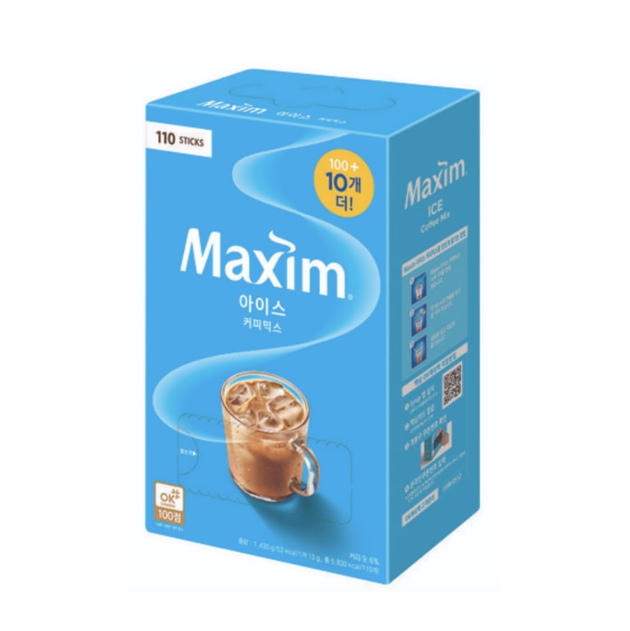[ 冷たい水にもサッと溶ける] Maxim アイス コーヒーミックス 110個入, 1BOX