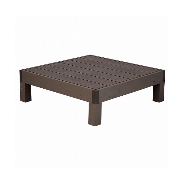 住まいスタイル 人工木ウッドデッキ ecofeel 1台 単品 ダークブラウン PWDE-1P-DBR メーカー直送