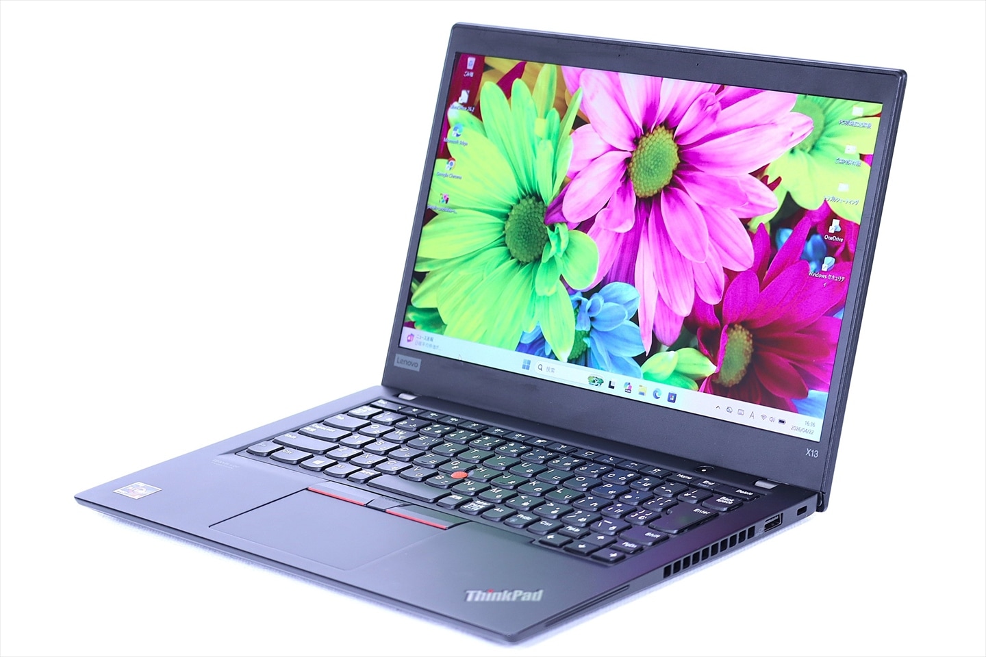 即配 バッテリー良 2021年薄型Ryzen5モデル ThinkPad X13 Gen1 Ryzen5 PRO 4650U 8G 256G 13.3FHD WiFi6 Office BBA評価