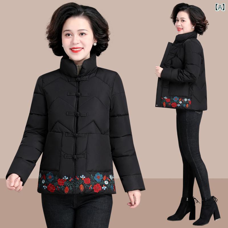 ダウンジャケット シンプル カジュアル おしゃれ 普段着 防寒 暖かい レディース ミセス マダム 年輩 婦人服 ファッション 大きめサイズ 秋冬