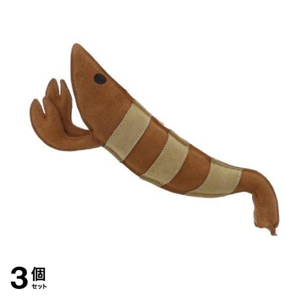 ペティオ 猫用おもちゃ けりぐるみ タフレザー 最強のエビ 1個入 3個セット