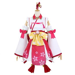 さくらみこ コスプレ 衣装 Amazon.co.jp: [楽コス] 桜みこ コスプレ 衣装 ウィッグ付き