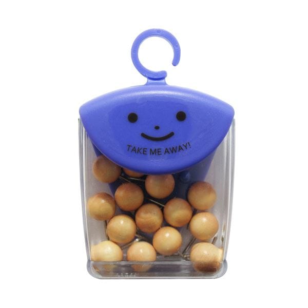 （まとめ）ミツヤ ツレテッテ ウッディピンマップ針長10mm 1セット（75本）[x3]