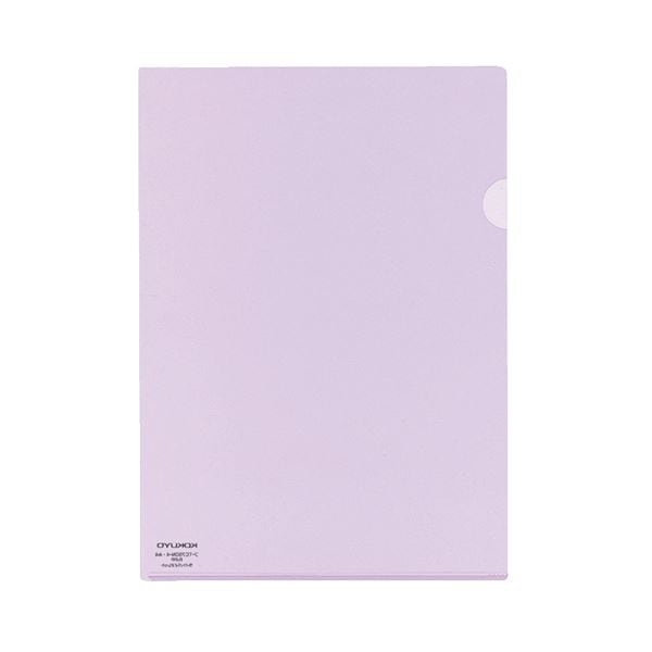 （まとめ）コクヨ クリヤーホルダースーパークリヤー10(テン) A4 ライトバイオレット フ-TC750N-4 1パック(5枚) (×20セット)
