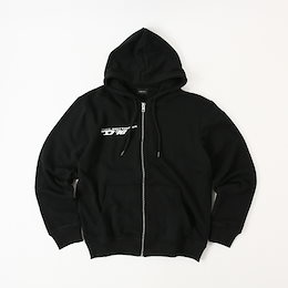 美品 DIESEL パーカー デニム フード付 ZIP ウール混 ジップアップ