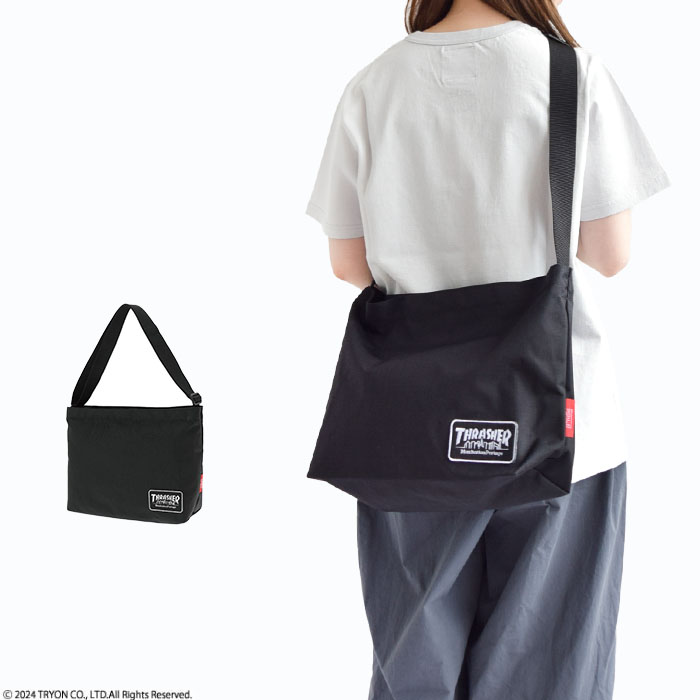 マンハッタン ショルダーバッグ スラッシャー メンズ レディース ユニセックス フリーサイズ オールシーズン 限定商品 ブラック 黒 MP1482EPTHRASHER 10,639円