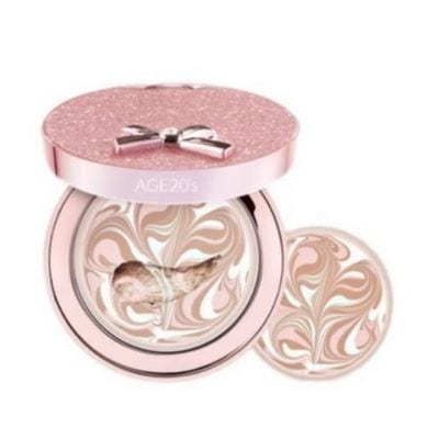 リボン ジュエリー エディション エッセンス カバーパクト 本品14g+詰め替え14gセット 21号 ライト ベージュ