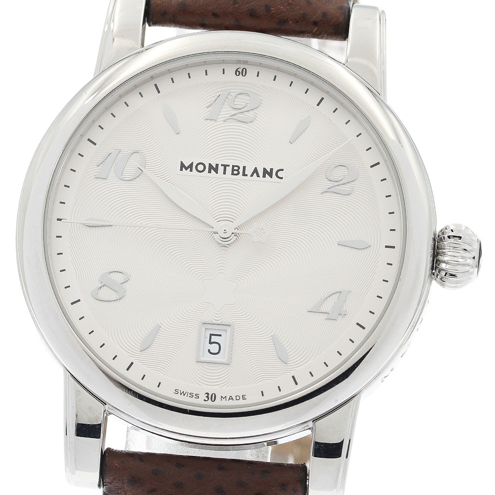 モンブラン MONTBLANC 7189 マイスターシュテック スターデイト クォーツ メンズ 良品 _934292【中古】