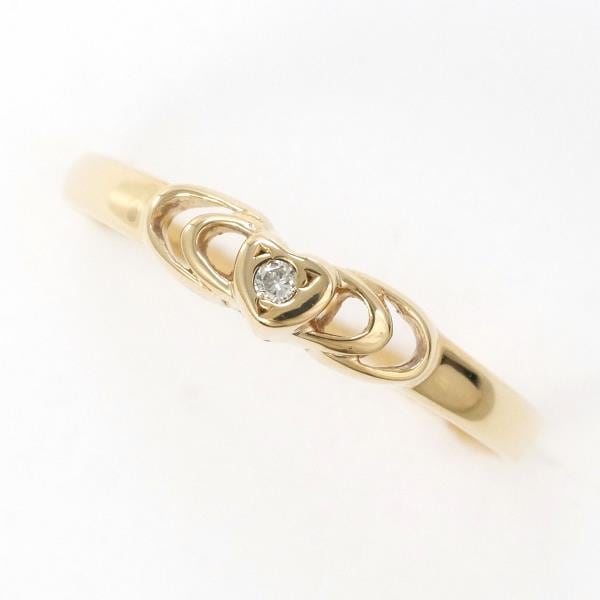 K9YG リング 指輪 9.5号 ダイヤ 総重量約0.8g ジュエリー 中古