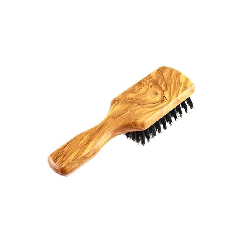 ドイツ製手作り 1869年から 男性用ヘアブラシ - 100%天然木と猪毛でできたヘアブラシ細めから普通 の髪質の男性向け