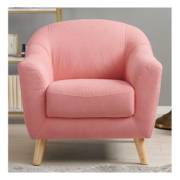 ソファ 約 幅70×奥行68×高さ60/73×座面高42/29cm ピンク エメル1P-PI